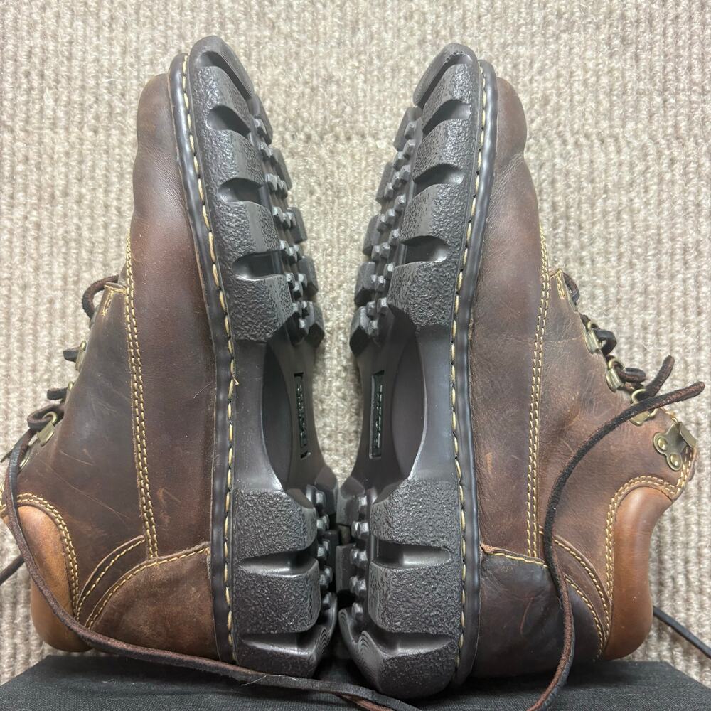 Vintage 90’s Y2K Born Chunky Leather Brown Boots Size 8 Womens - Picture 4 of 7